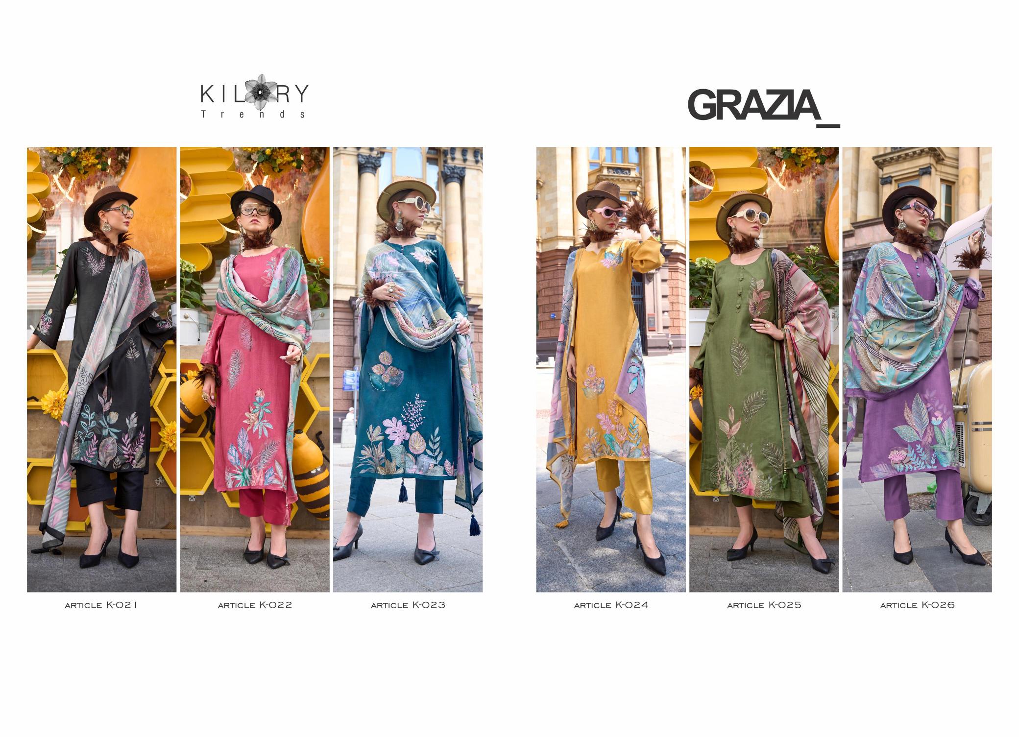 KILORY TRENDZ Grazia salwar kameez Wholesale catalog
