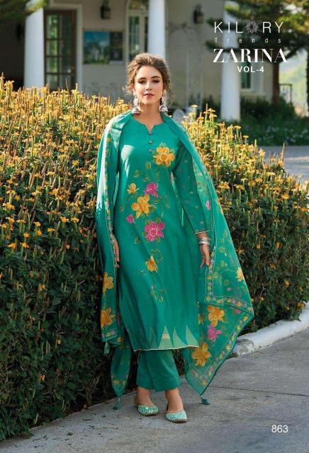 Kilory Zarina Vol 4 Viscose Muslin Digital Printed Dress Material Wholesale catalog