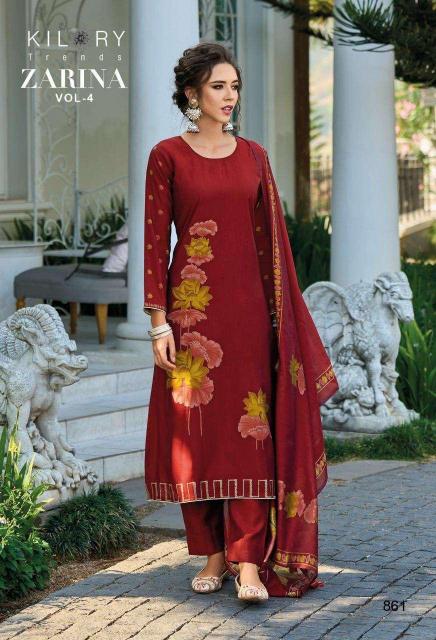 Kilory Zarina Vol 4 Viscose Muslin Digital Printed Dress Material Wholesale catalog