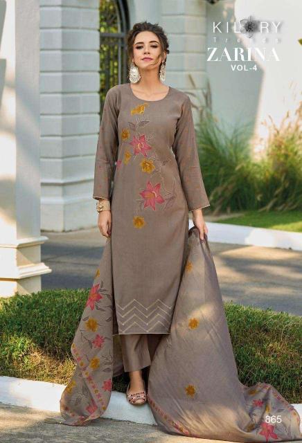 Kilory Zarina Vol 4 Viscose Muslin Digital Printed Dress Material Wholesale catalog