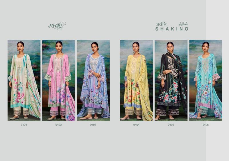 Kimora Heer Shakino Muslin Digital Printed Salwar Kameez Wholesale catalog