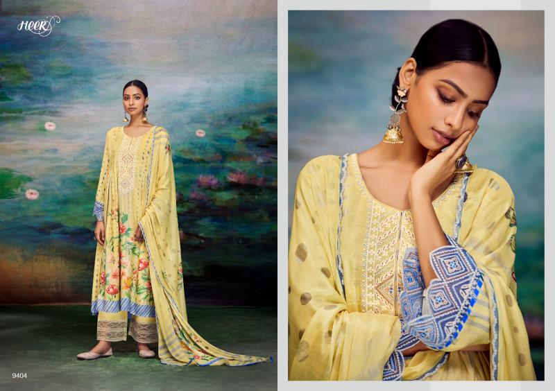 Kimora Heer Shakino Muslin Digital Printed Salwar Kameez Wholesale catalog
