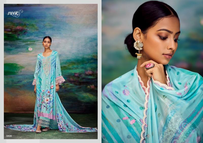 Kimora Heer Shakino Muslin Digital Printed Salwar Kameez Wholesale catalog