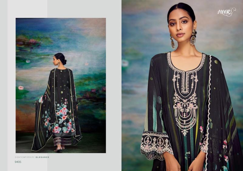 Kimora Heer Shakino Muslin Digital Printed Salwar Kameez Wholesale catalog