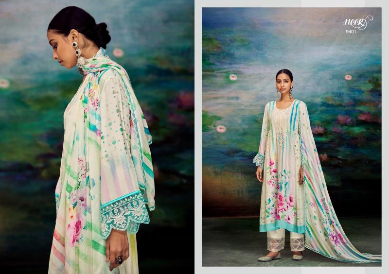 Kimora Heer Shakino Muslin Digital Printed Salwar Kameez Wholesale catalog