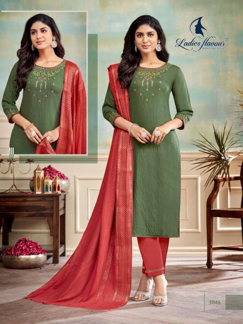 Ladies Flavour Blue Stone Embroidery Kurti Wholesale Catalog