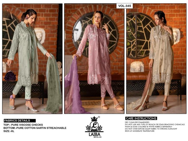 Laiba Am Vol 345 Salwar Kameez Wholesale Catalog