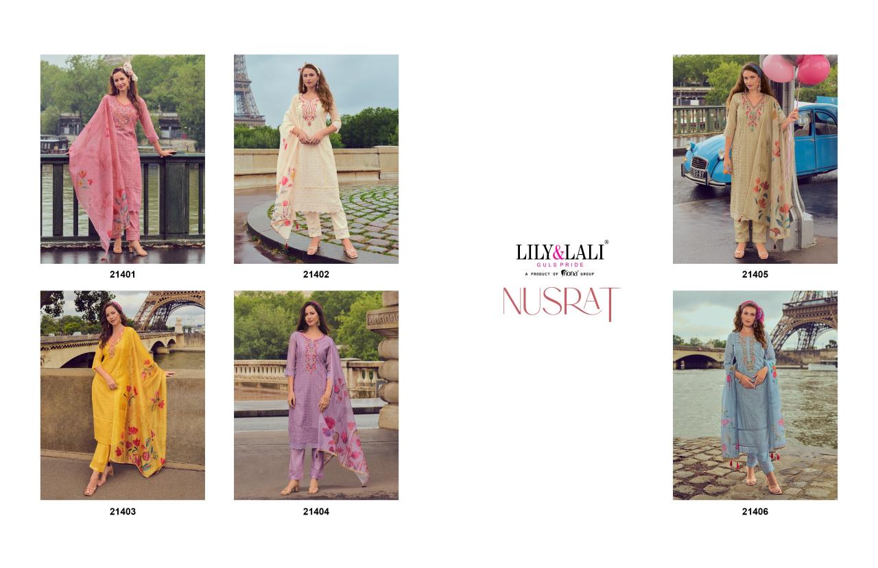 Lily And Lali Nusrat Fancy Kurti Wholesale Catalog