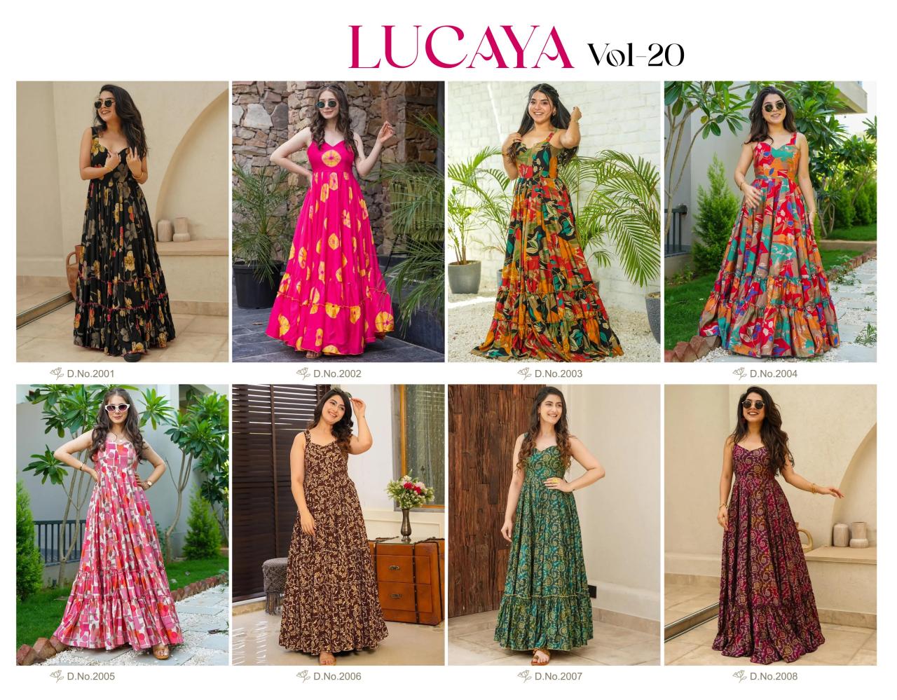 Lucaya Vol 20 Gown Kurti Wholesale Catalog