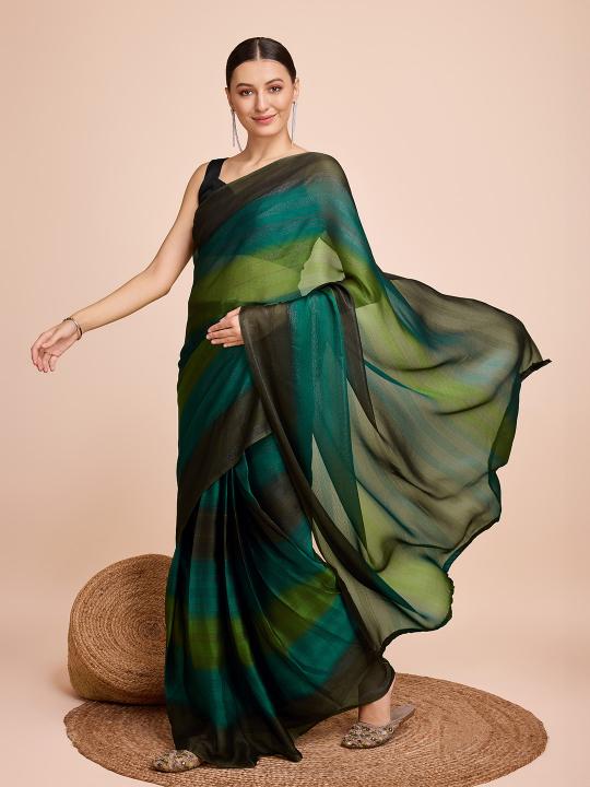 Maahi 154 Digital Printed Chiffon Silk Saree Wholesale Catalog