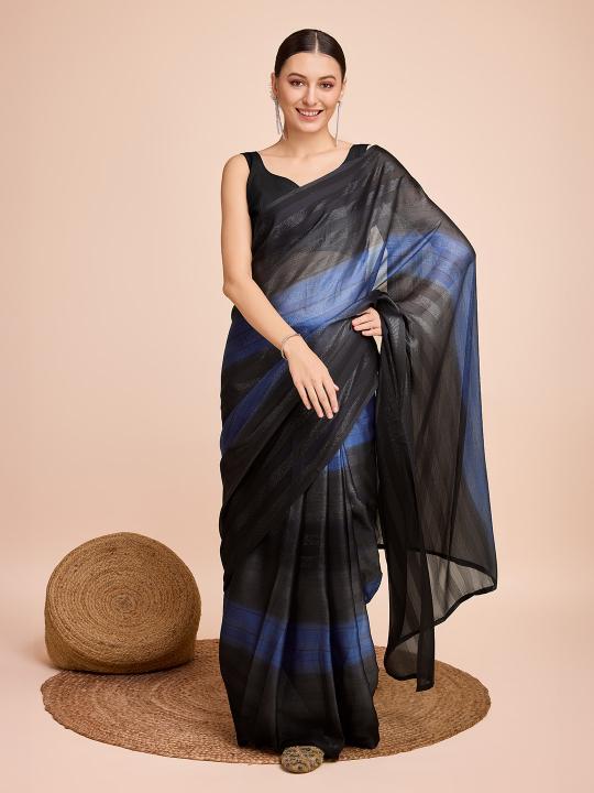 Maahi 154 Digital Printed Chiffon Silk Saree Wholesale Catalog