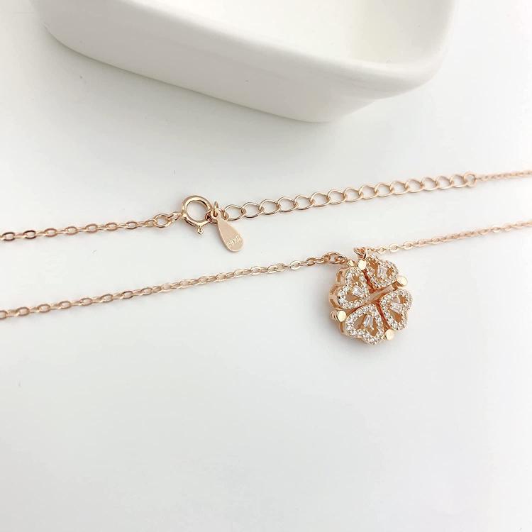 Magnet Heart Gold Necklace