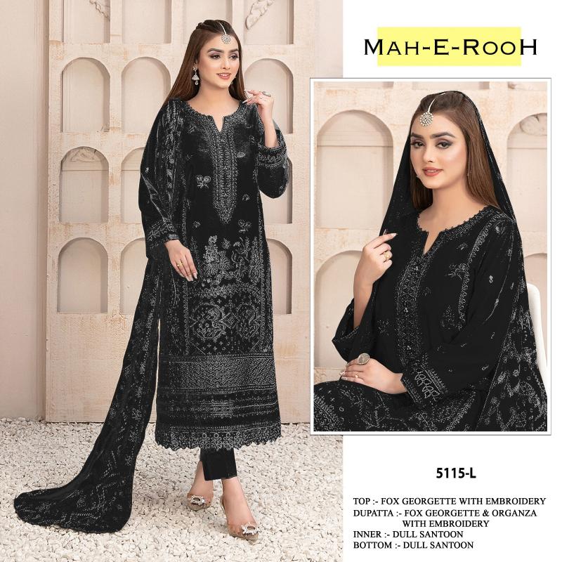 Mah E Rooh 5115 A To L Georgette Salwar Kameez Wholesale catalog