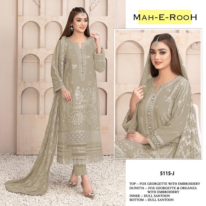 Mah E Rooh 5115 A To L Georgette Salwar Kameez Wholesale catalog