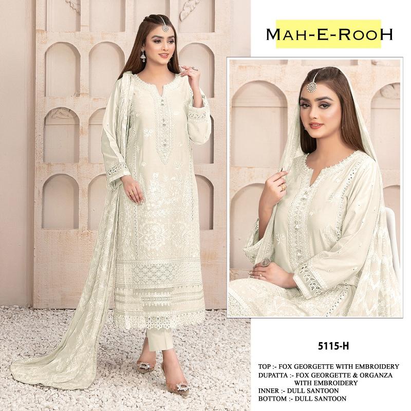 Mah E Rooh 5115 A To L Georgette Salwar Kameez Wholesale catalog