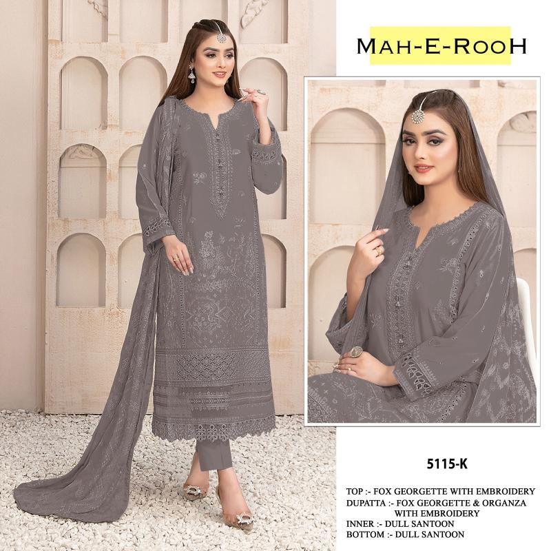 Mah E Rooh 5115 A To L Georgette Salwar Kameez Wholesale catalog