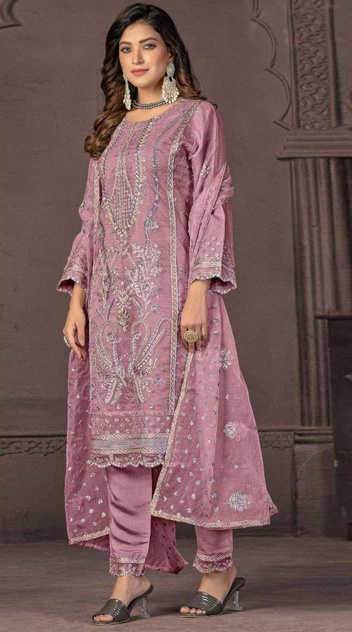 Mahnur Vol 48 Organza salwar kameez Wholesale Catalog