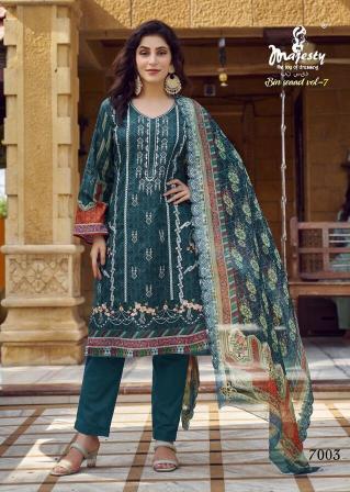 Majesty Bin Seaad vol 7 COTTON DUPTTA Salwar Suit Wholesale catalog