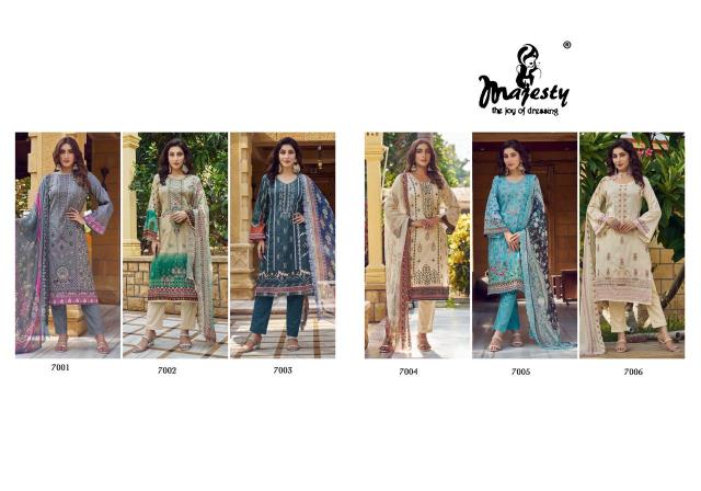 Majesty Bin Seaad vol 7 COTTON DUPTTA Salwar Suit Wholesale catalog