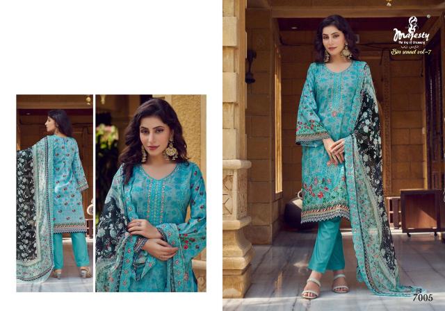 Majesty Bin Seaad vol 7 COTTON DUPTTA Salwar Suit Wholesale catalog