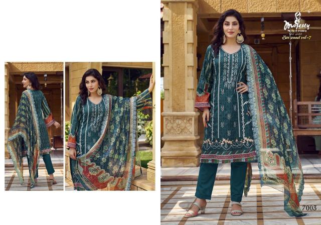 Majesty Bin Seaad vol 7 COTTON DUPTTA Salwar Suit Wholesale catalog