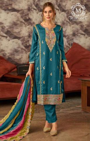 Maryams 178 Vichitra Embroidered Salwar Kameez Wholesale catalog