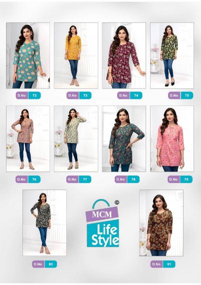 MCM Kashvi Vol-5 – Short Tops - Wholesale Catalog