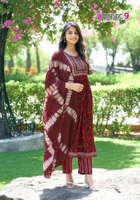 Mystic 9 Sara Vol 9 Rayon Kurti Wholesale catalog