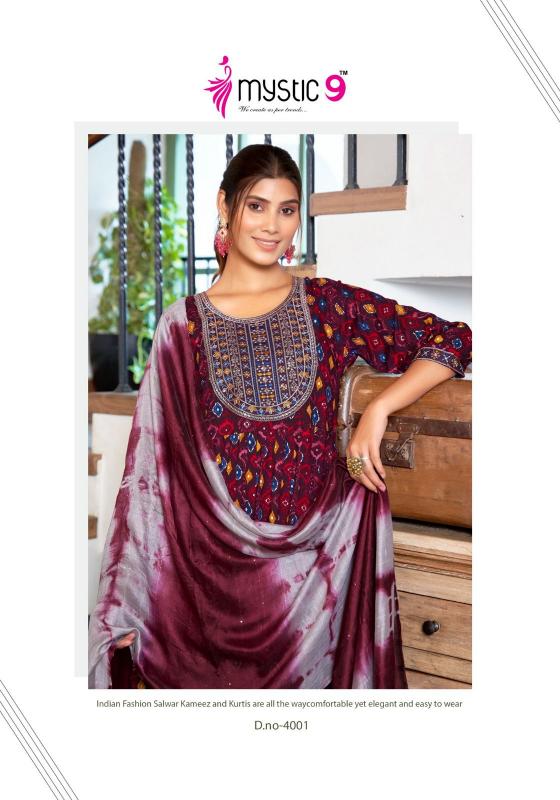 MYSTIC 9 Shanaya Vol 4 Kurti Wholesale Catalog