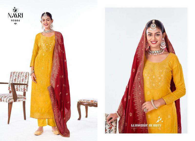 Naari Benz Vol 4 Masleen Jacquard Salwar Kameez Wholesale Catalog