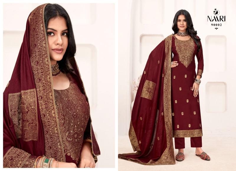 Naari Naina Muslin Jacquard Salwar Kameez Wholesale Catalog
