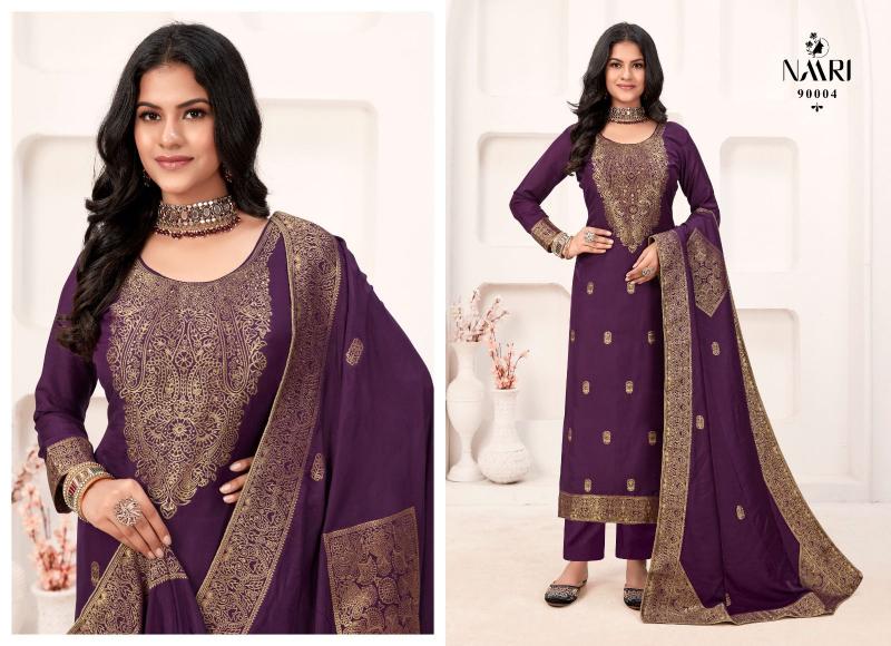 Naari Naina Muslin Jacquard Salwar Kameez Wholesale Catalog
