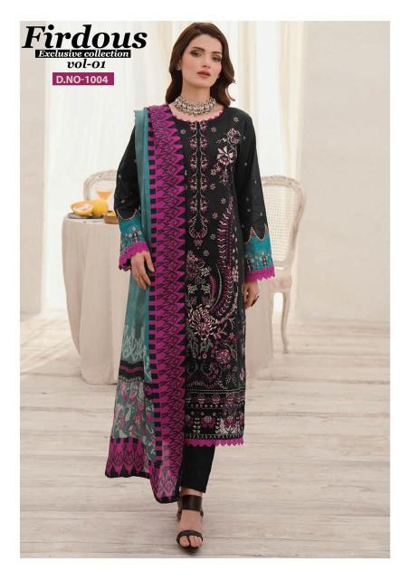 Nand Gopal Firdous Vol 1 Karachi Cotton Drees Material Wholesale catalog