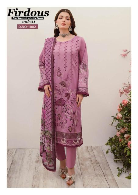 Nand Gopal Firdous Vol 1 Karachi Cotton Drees Material Wholesale catalog