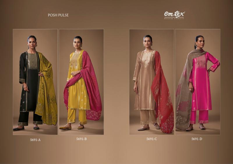 OMTEX POSH PULSE Salwar Kameez Wholesale Catalog 