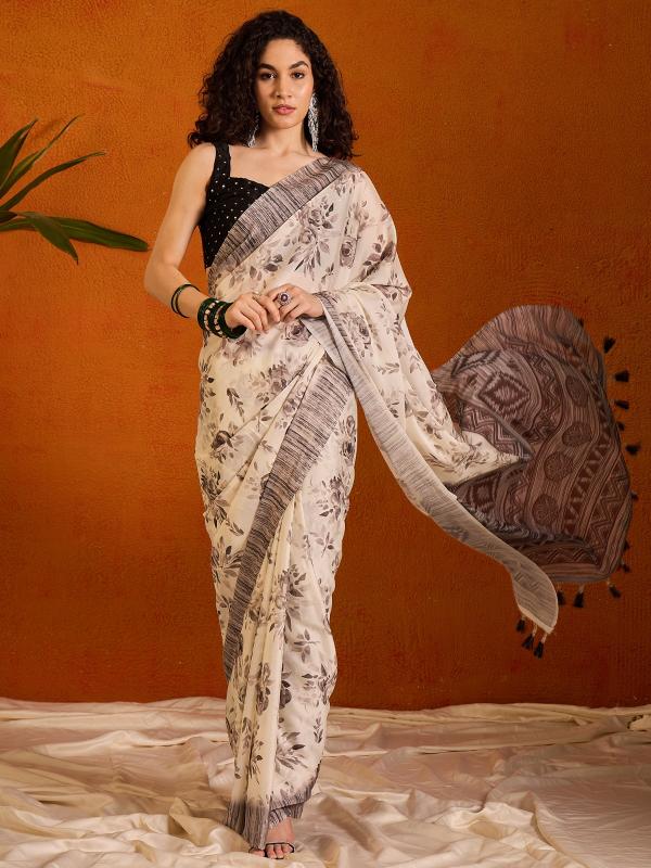 Ora Silk 101 Georgette Printed Saree Wholesale Catalog
