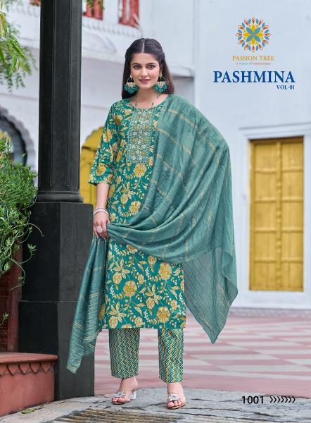 Passion Tree Pashmina Vol-1 – Kurti Pant With Dupatta - Wholesale Catalog