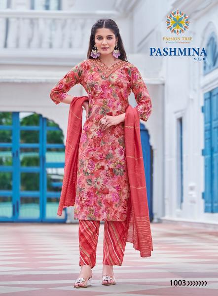 Passion Tree Pashmina Vol-1 – Kurti Pant With Dupatta - Wholesale Catalog