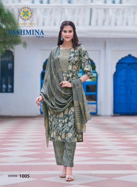 Passion Tree Pashmina Vol-1 – Kurti Pant With Dupatta - Wholesale Catalog