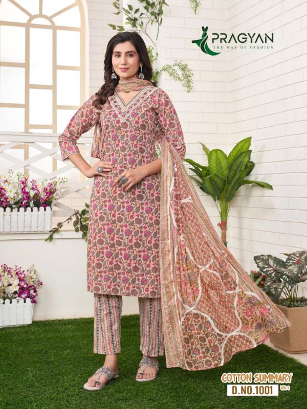 Pragyan COTTON SUMMARY VOL 1 Kurti Wholesale Catalog