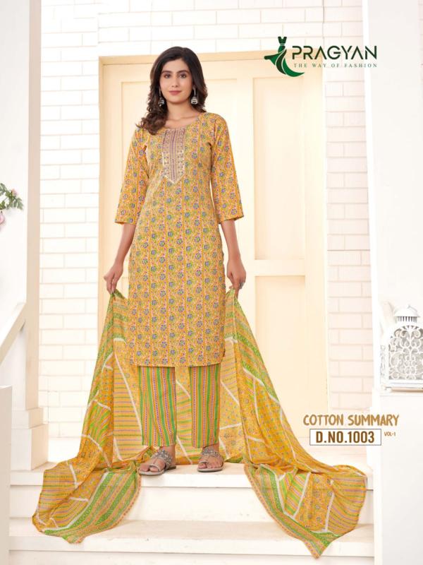 Pragyan COTTON SUMMARY VOL 1 Kurti Wholesale Catalog