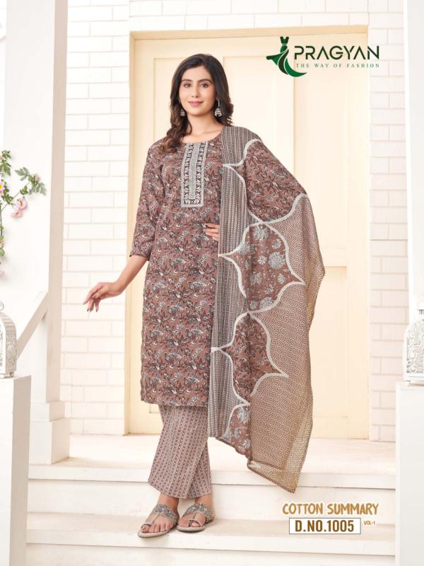 Pragyan COTTON SUMMARY VOL 1 Kurti Wholesale Catalog