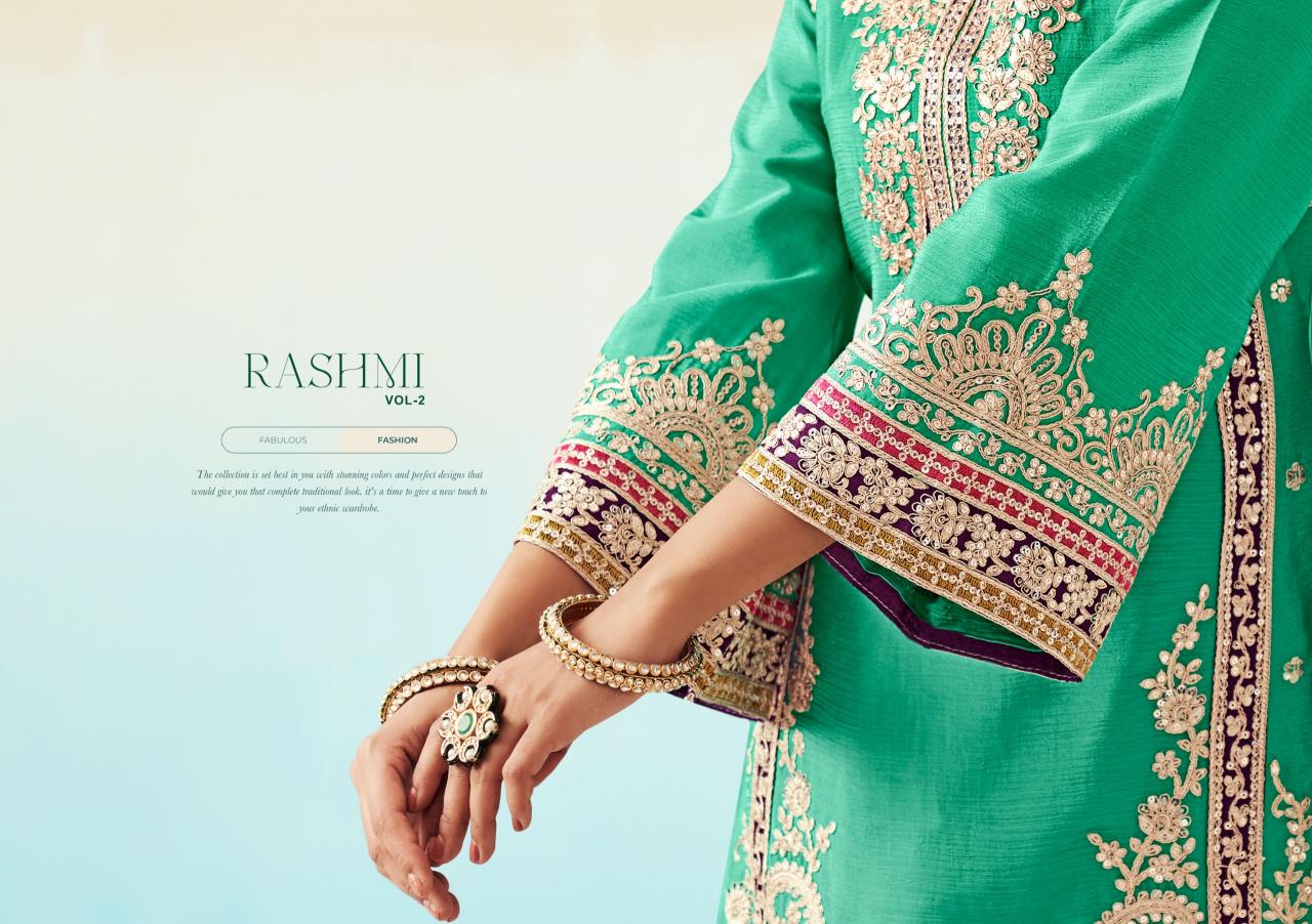 Radha Rashmi Vol 2 Chinon Embroidered Salwar Suit Wholesale Catalog