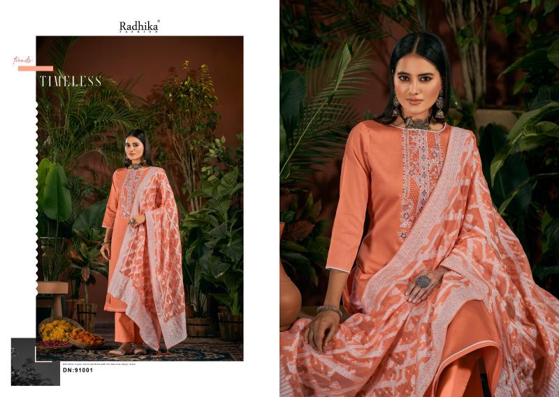 Radhika Azara Cycle Vol 2 Cotton Dress Material Wholesale catalog