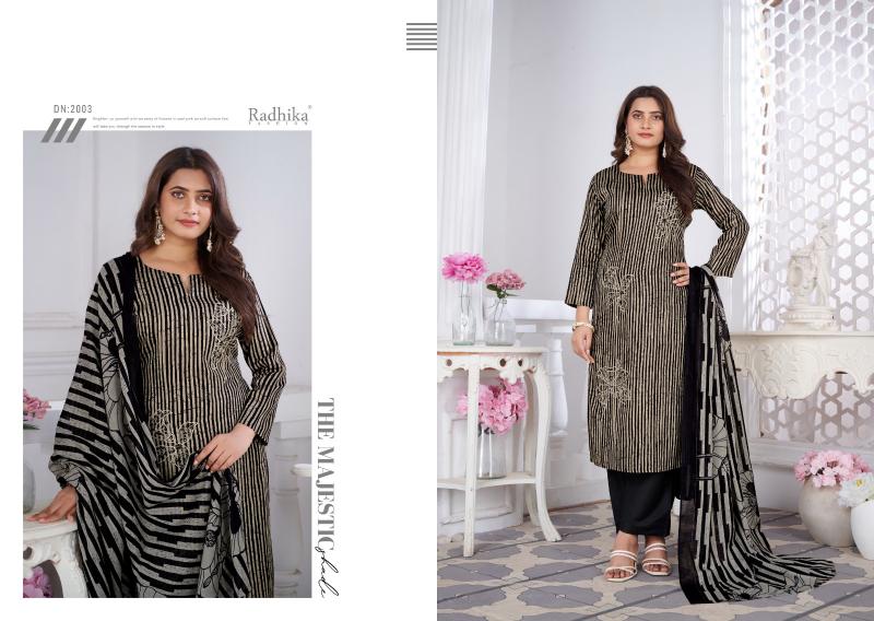 Radhika Azara Romani Cotton Dress Material Wholesale Catalog