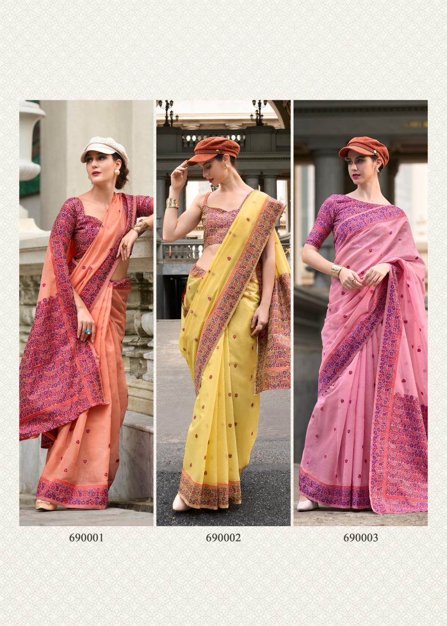 Rajpath Prajanya Soft Linen Cotton Saree Wholesale Catalog