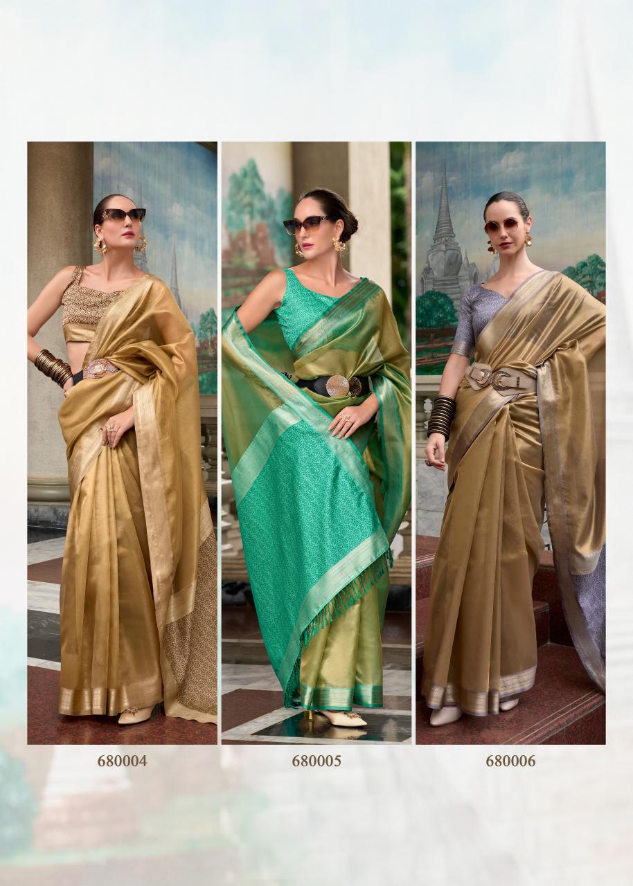 Rajpath Titan Silk Tissue Fancy Saree Wholesale Catalog
