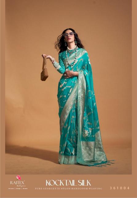 Rajtex Kocktail Silk Georgette Fancy Sarees Wholesale Catalog