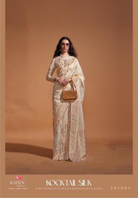 Rajtex Kocktail Silk Georgette Fancy Sarees Wholesale Catalog