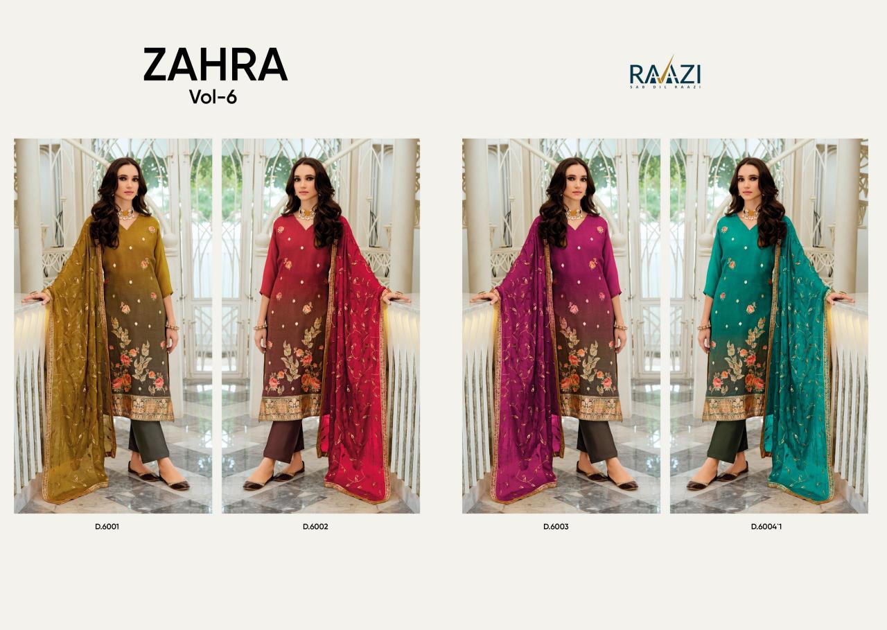 Rama Zahra Vol 6 Salwar Kameez Wholesale Catalog